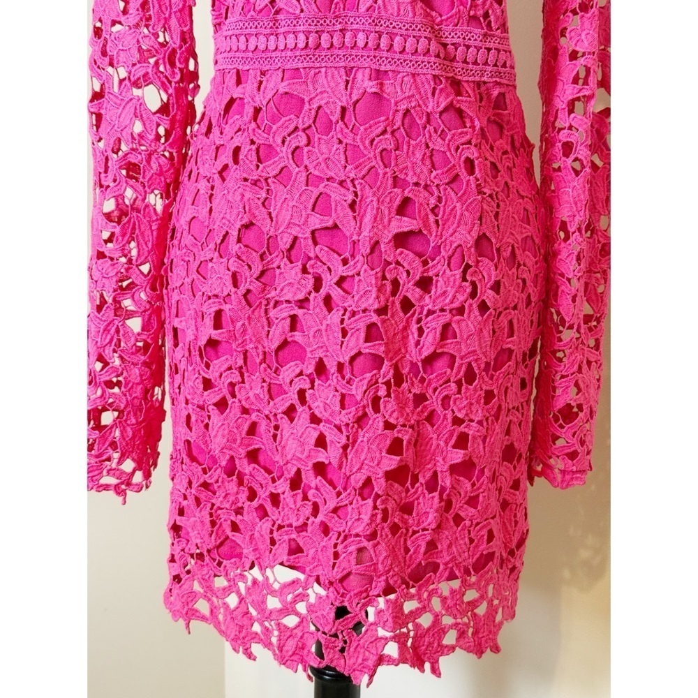 ENDLESS ROSE LONG SLEEVE LACE MINI DRESS M - Picture 7 of 15